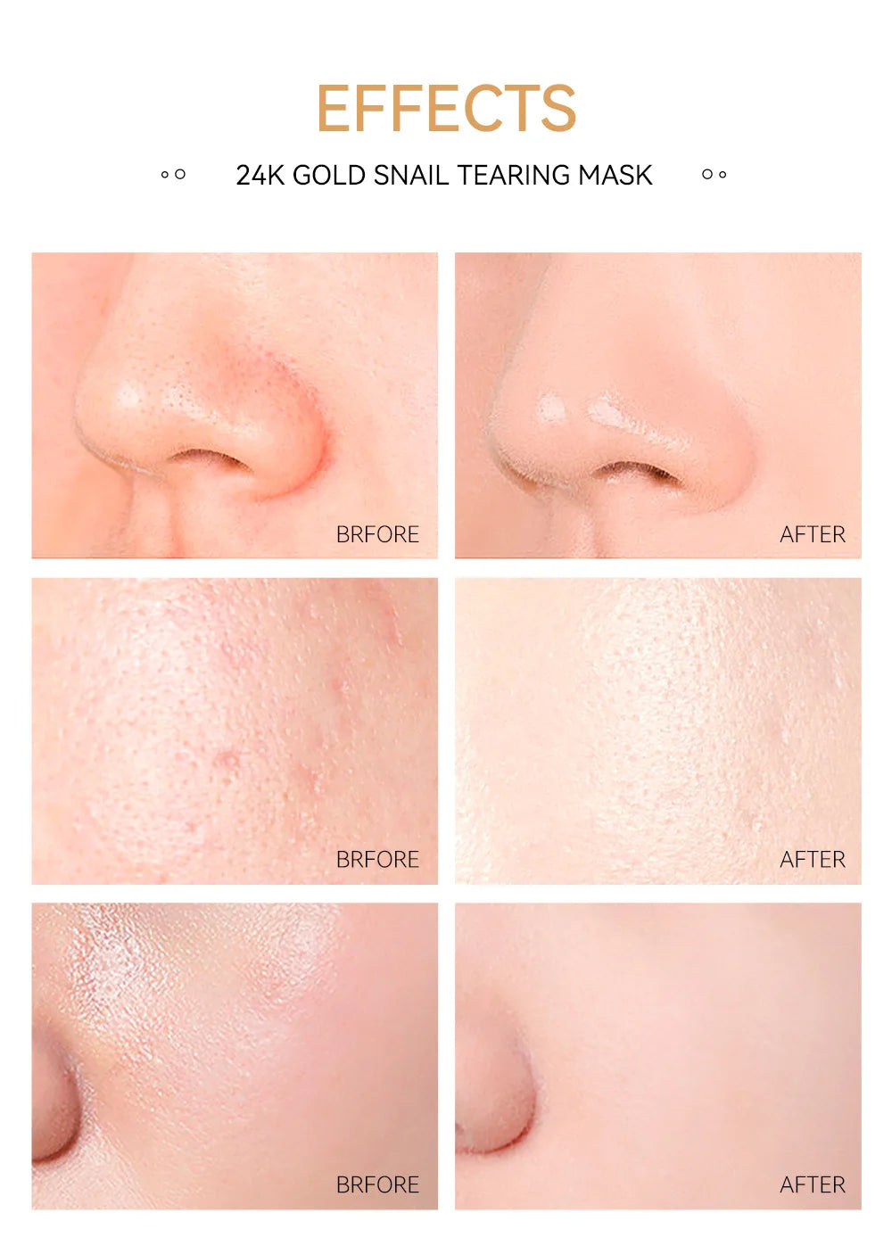 Peeling Face Masks (Gold/Sakura)