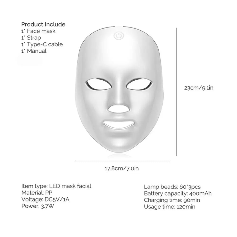 Wireless LED Face Mask (7 Farben)