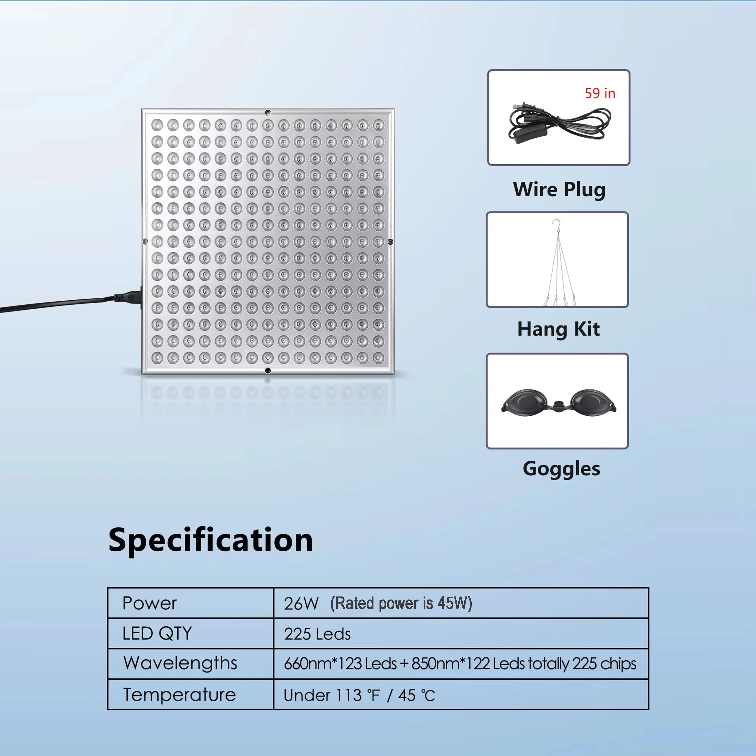 Red Light Therapy Lamp